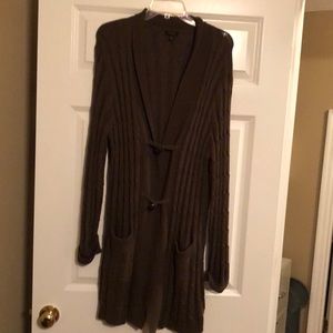 Talbots sweater. Olive green.